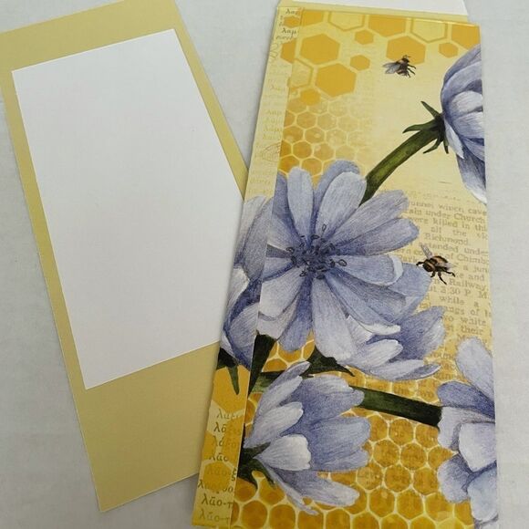 SET OF 6 HANDCRAFTED SLIM LINE FLORAL CARDS - Picture 6 of 15